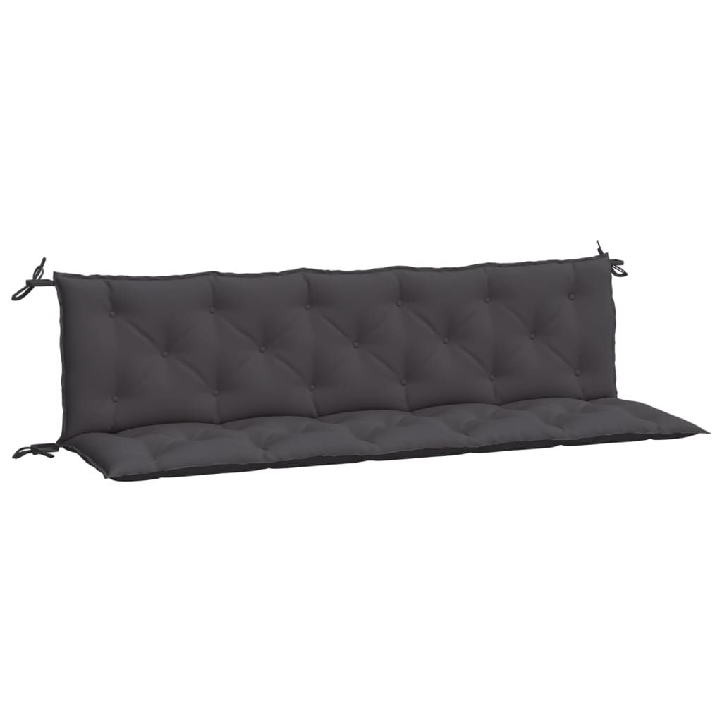 vidaXL Garden Bench Cushions 2pcs Anthracite 70.9"x19.7"x2.8" Oxford Fabric