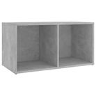 vidaXL TV Cabinet Concrete Grey 72x35x36.5 cm Engineered Wood