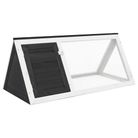 vidaXL Animal Rabbit Cage Gray Wood