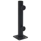vidaXL Parasol Base for Ã1.3"/1.3"/1.5" Pole Matt Black Steel