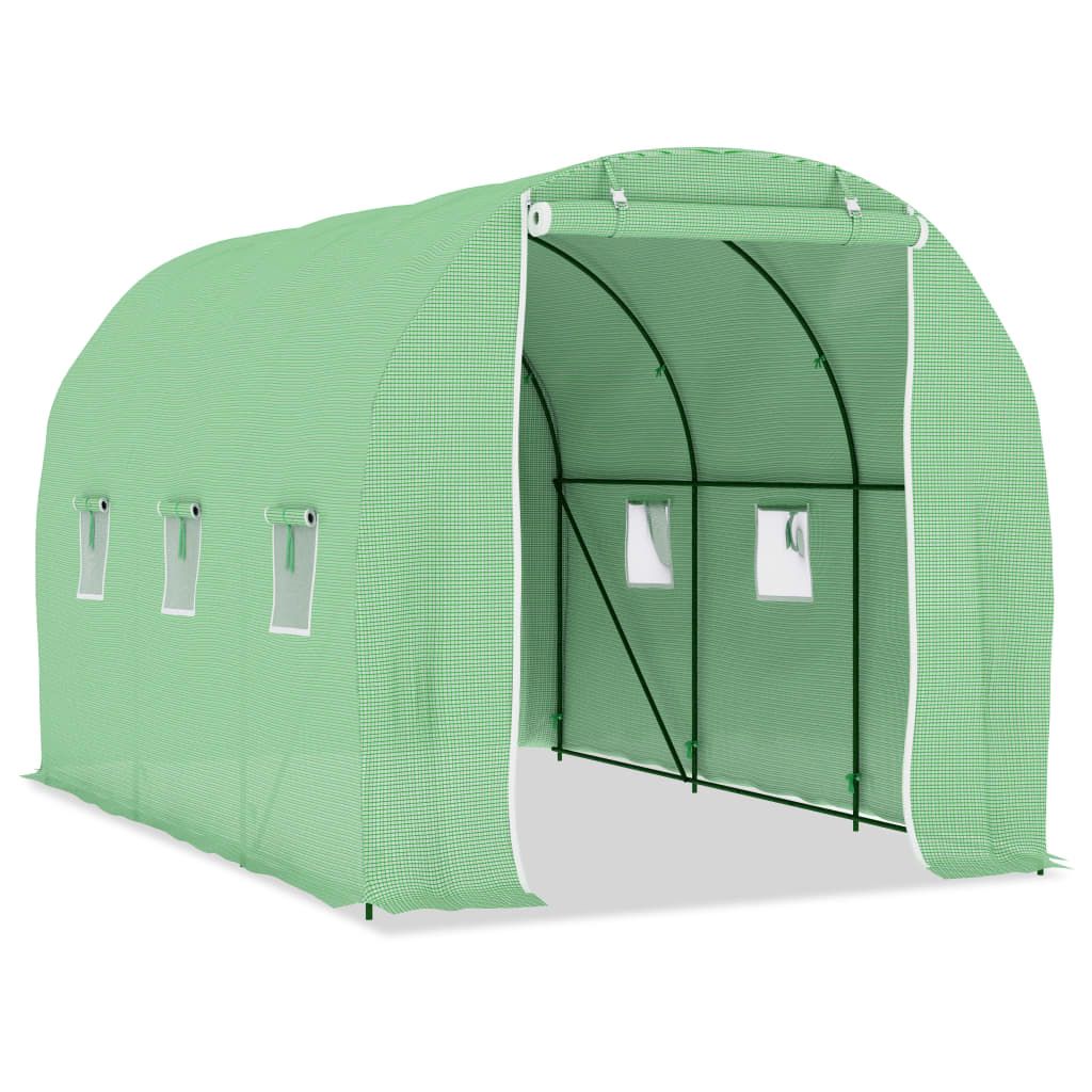 vidaXL Greenhouse 73.8 ftÂ² 11.3'x6.6'x6.6'