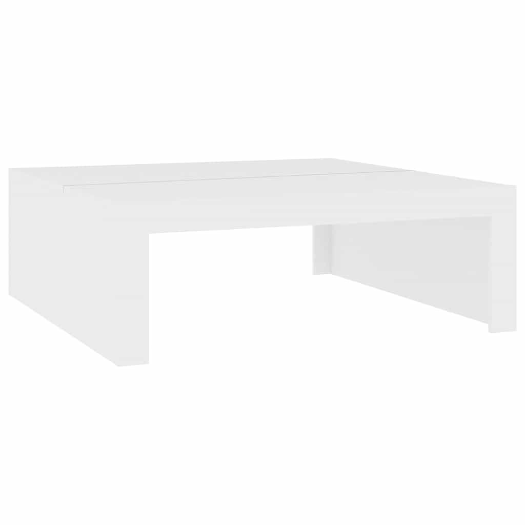 vidaXL Coffee Table White 39.4"x39.4"x13.8" Engineered Wood