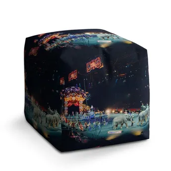 Sablio Taburet Cube Cirkus - 60x60x60 cm
