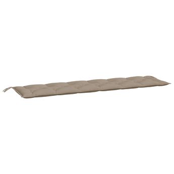 vidaXL Garden Bench Cushion Taupe 78.7"x19.7"x2.8" Oxford Fabric