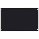 vidaXL Kitchen Backsplash Black 39.4"x23.6" Tempered Glass