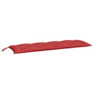 vidaXL Garden Bench Cushion Red 150x50x7 cm Oxford Fabric