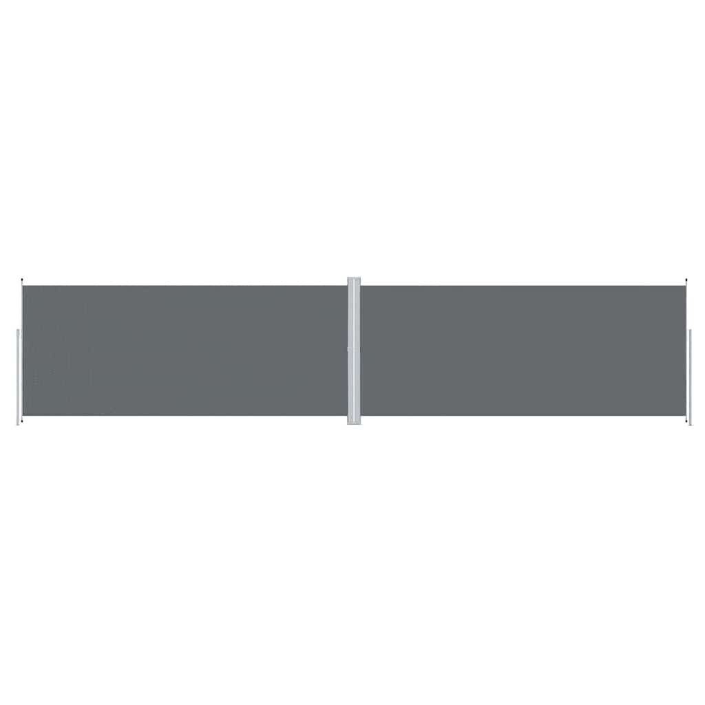 vidaXL Retractable Side Awning Anthracite 86.6"x393.7"
