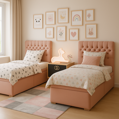 Children's room for two: A design dream