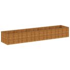 vidaXL Garden Raised Bed 479x100x69 cm Corten Steel