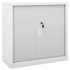 vidaXL Sliding Door Cabinet Gray 35.4"x15.7"x35.4" Steel
