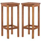 vidaXL Bar Chairs 2 pcs Solid Acacia Wood