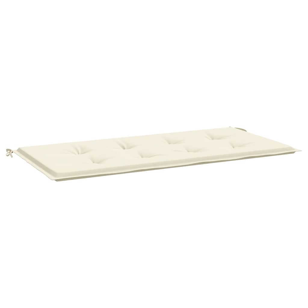 vidaXL Garden Bench Cushion Cream 120x50x3 cm Oxford Fabric