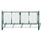 vidaXL Fence Gate Steel 118.1x39.4" Green