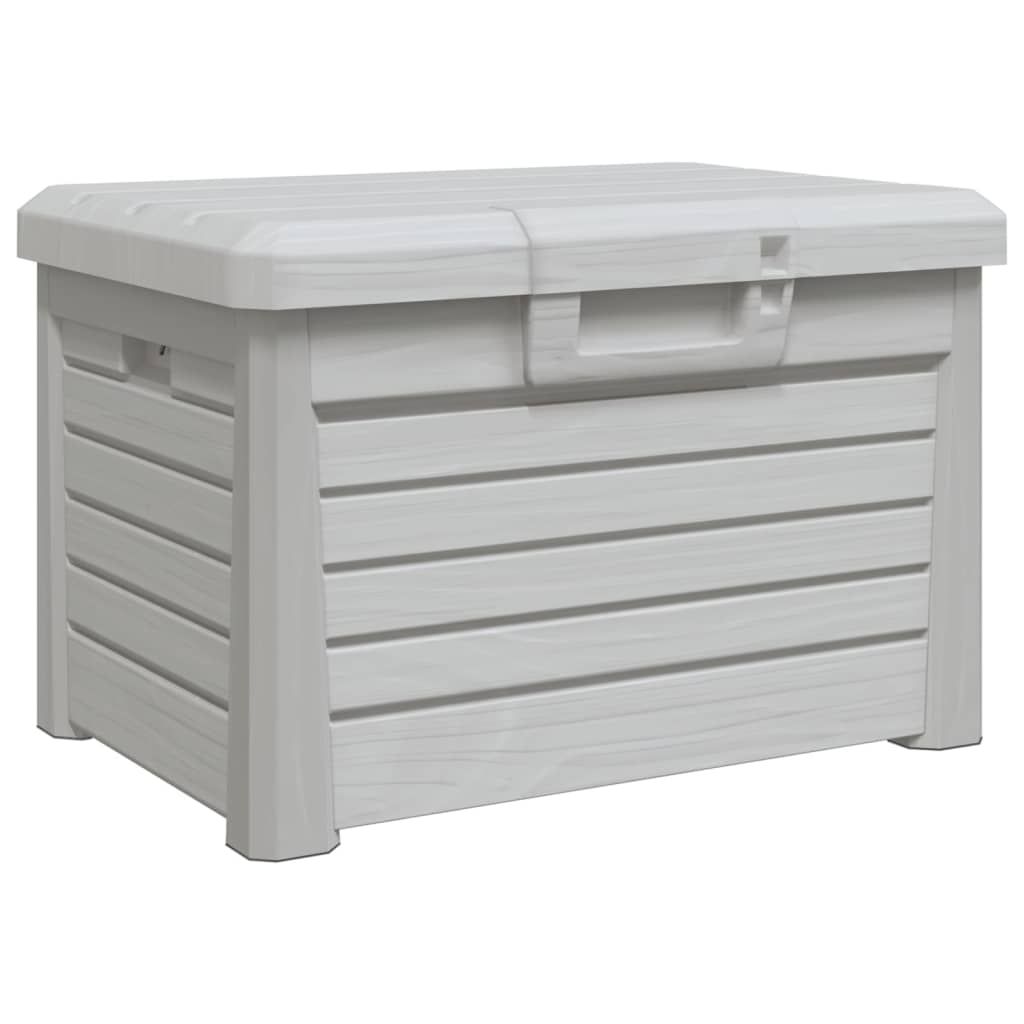 vidaXL Outdoor Cushion Box Grey 73x50.5x46.5 cm Polypropylene