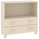 vidaXL Sideboard HAMAR Honey Brown 33.5"x13.8"x31.5" Solid Wood Pine
