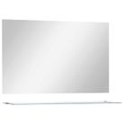 vidaXL Wall Mirror with Shelf 39.4"x23.6" Tempered Glass