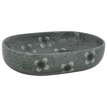 vidaXL Countertop Basin Blue Oval 59x40x14 cm Ceramic