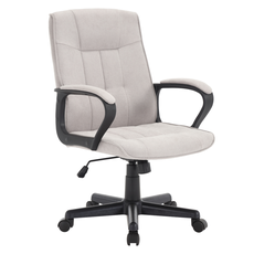 Office chair, light grey/black, LANDIS