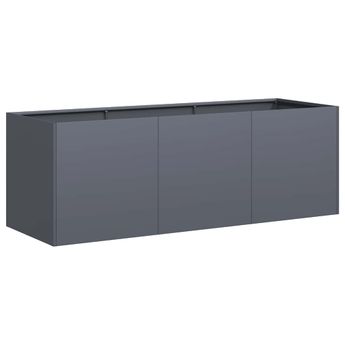 vidaXL Planter Anthracite 47.2x15.7x15.7" Cold-rolled Steel