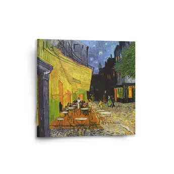 Sablio Obraz Terasa kavárny v noci - Vincent van Gogh - 50x50 cm