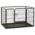 vidaXL Puppy Playpen Steel 91.5x59x61 cm