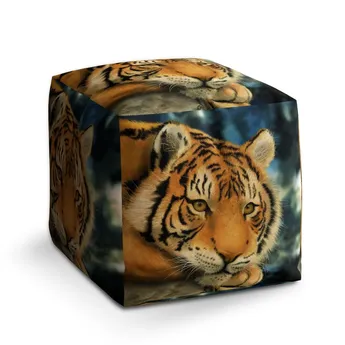Sablio Taburet Cube Tygr - 60x60x60 cm