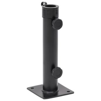 vidaXL Parasol Base for Ã1.5"/1.9" Pole Matt Black Steel