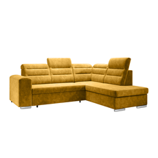 Folding sofa set, mustard, right, KLOUDY ROH