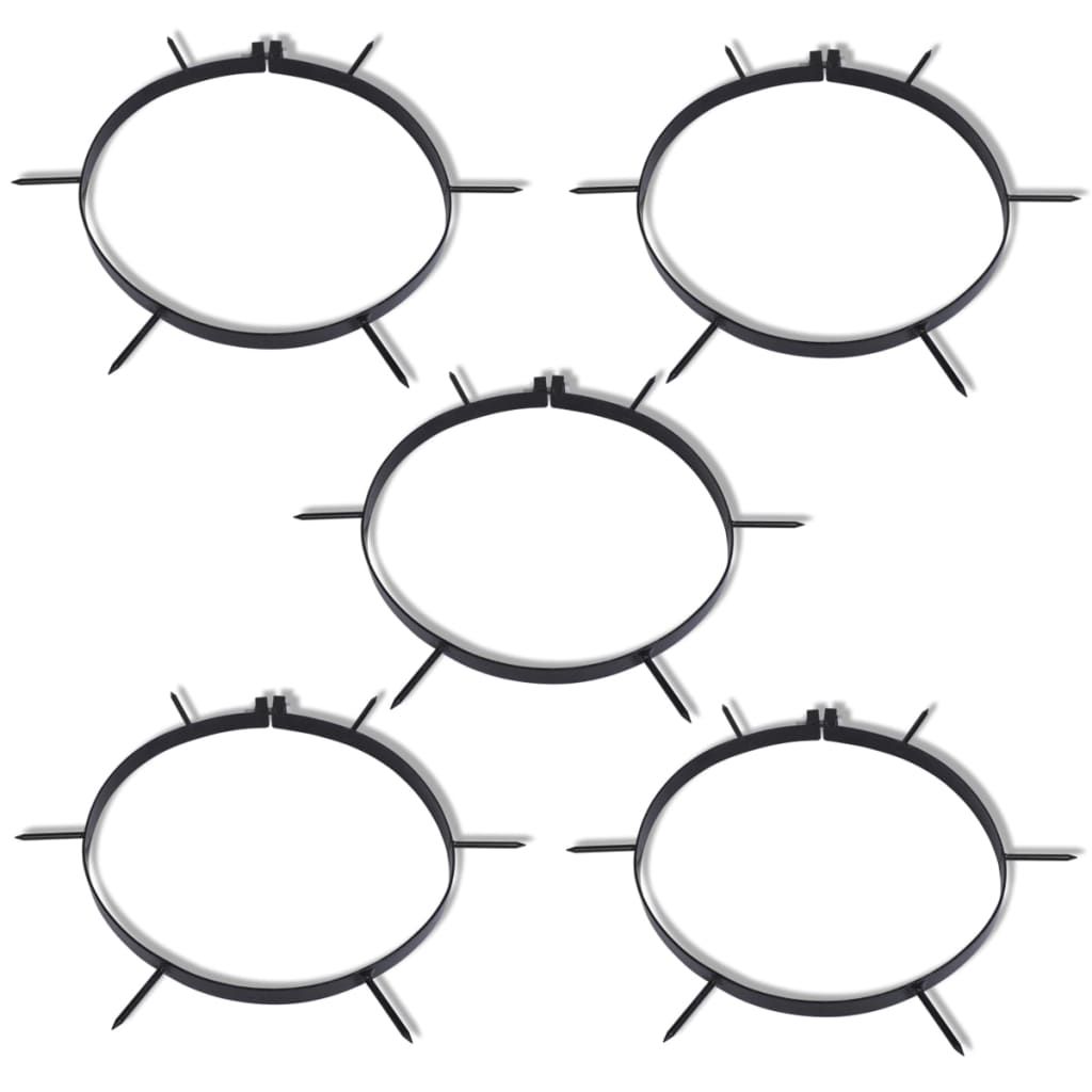 vidaXL Lawn Aerator Clamp with Spikes 5 pcs Diameter 11.8"