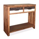 vidaXL Console Table Solid Acacia Wood 33.9"x11.8"x29.5"