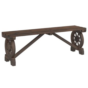 vidaXL Patio Bench 45.3" Solid Wood Fir