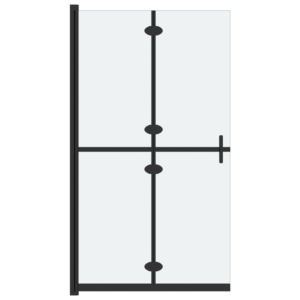 vidaXL Foldable Walk-in Shower Wall Frosted ESG Glass 31.5"x74.8"