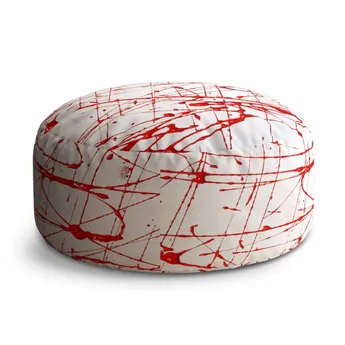 Sablio Taburet Circle Krvavé cákance: 38x48 cm