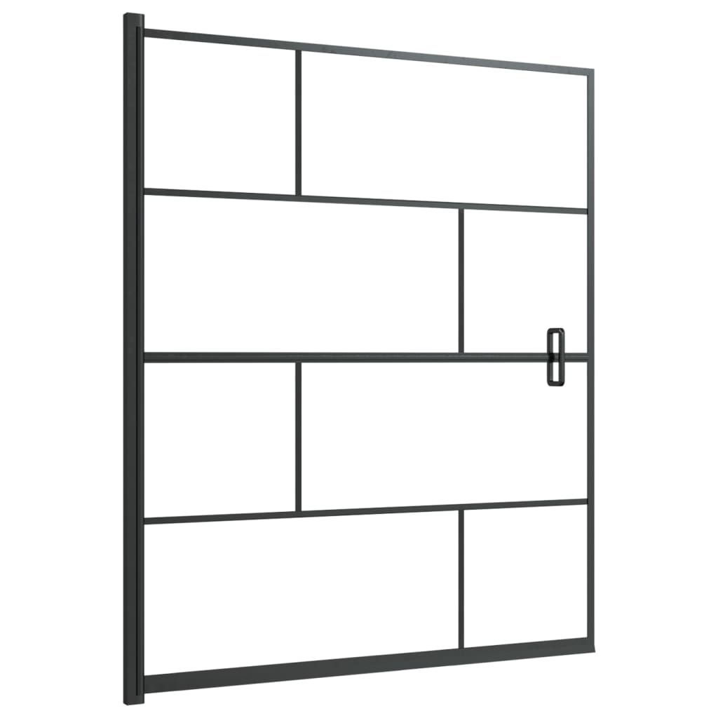 vidaXL Shower Enclosure ESG 45.7"x55.1" Black