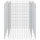 vidaXL Gabion Raised Bed Galvanised Steel 90x90x100 cm