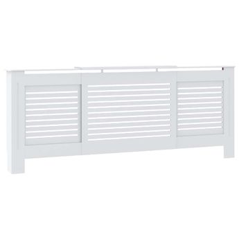 vidaXL MDF Radiator Cover White 80.7"