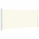 vidaXL Patio Retractable Side Awning 86.6"x196.9" Cream
