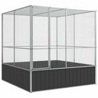 vidaXL Aviary Silver 83.1"x81.5"x83.5" Steel