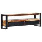 vidaXL TV Stand 47.2"x11.8"x15.7" Solid Wood Acacia
