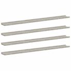 vidaXL Wall Shelves 4 pcs Concrete Gray 45.3"x3.5"x1.2"
