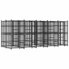vidaXL Outdoor Dog Kennel Steel 99.2 ftÂ²