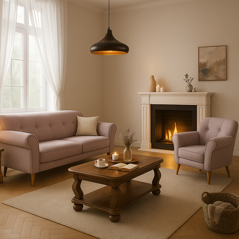 Country charm in the living room