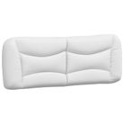 vidaXL Headboard Cushion "Hvar" White 137 cm Faux Leather