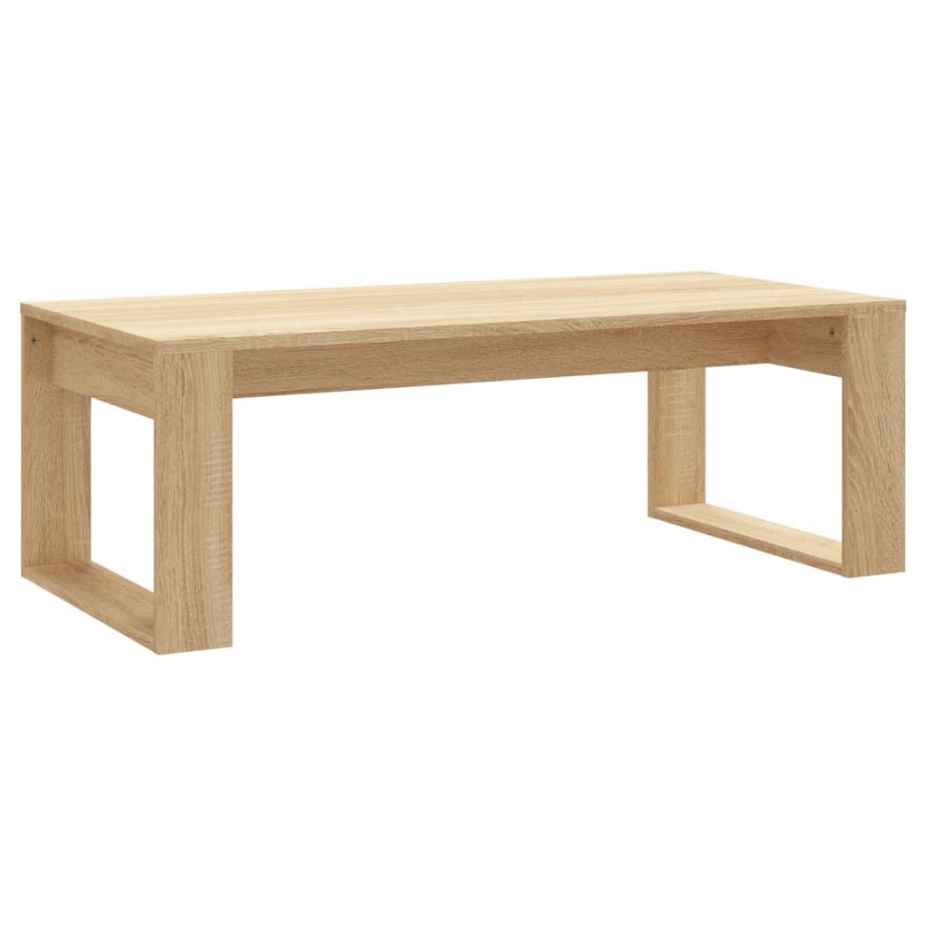 vidaXL Coffee Table Sonoma Oak 40.2"x19.7"x13.8" Engineered Wood