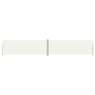 vidaXL Retractable Side Awning Cream 70.9"x393.7"