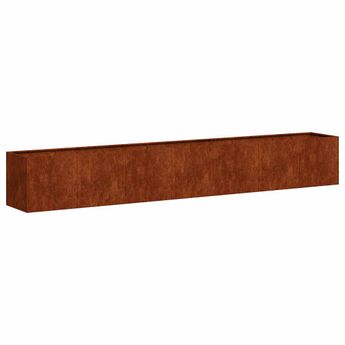 vidaXL Planter Rusty 110.2"x15.7"x15.7" Weathering Steel