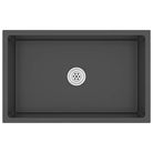 vidaXL Handmade Kitchen Sink Black Stainless Steel