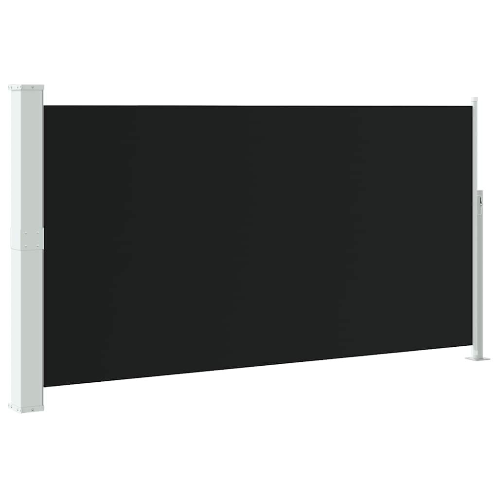 vidaXL Patio Terrace Side Awning 63"x118" Black