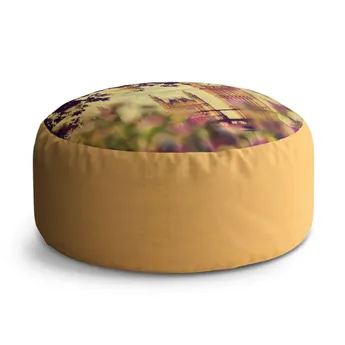 Sablio Taburet Circle Londýn Big Ben Flowers: 38x48 cm