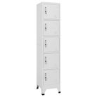 vidaXL Locker Cabinet Light Grey 38x40x180 cm Steel